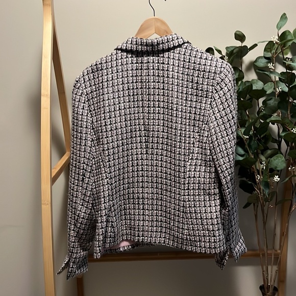 Emma James Pink and Black Tweed Blazer - Picture 4 of 5